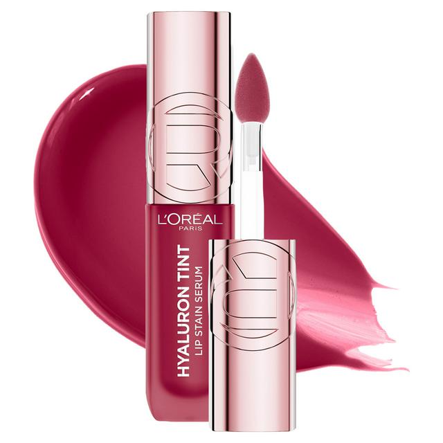 L'Oréal Paris Lip Stain Serum Hyaluron Tint Upto 2x More Hydrated 490 Berry Jolie 5ml - gallery image 1