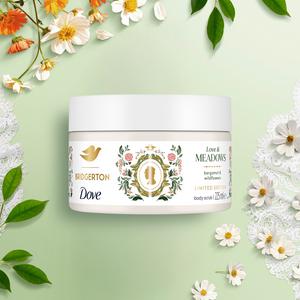 Dove 225ml Bridgerton Love & Meadows Body Scrub, Limited Edition - gallery image 2