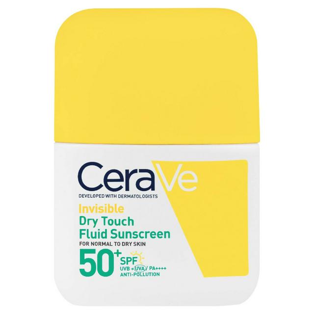 CeraVe 50ml Invisible Dry SPF 50+ Touch Fluid Sunscreen - gallery image 1