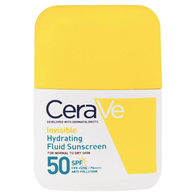 CeraVe 50ml Invisible Hydrating SPF 50 Fluid Sunscreen - gallery image 1