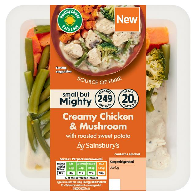 Sainsbury's 300g Small But Mighty Creamy Chicken & Mushroom with Roasted Sweet Potato - gallery image 1