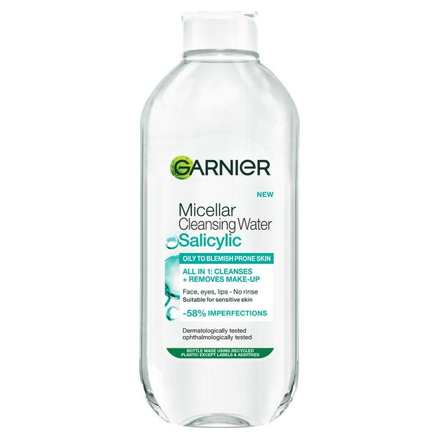 Garnier 400ml Oily to Blemish Prone Skin Anti Imperfection Micellar Salicylic Cleansing Water - gallery image 1