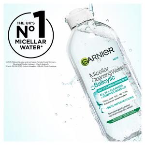 Garnier 400ml Oily to Blemish Prone Skin Anti Imperfection Micellar Salicylic Cleansing Water - gallery image 5