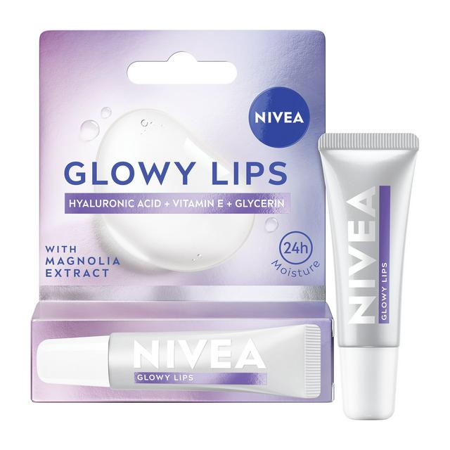 Nivea 10ml Hyaluronic Acid Glowy Lip Balm Tube - gallery image 1