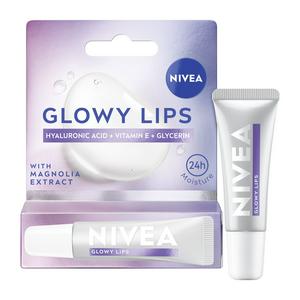 NIVEA Glowy Lip Balm Tube Original 24h with Hyaluronic Acid 10ml