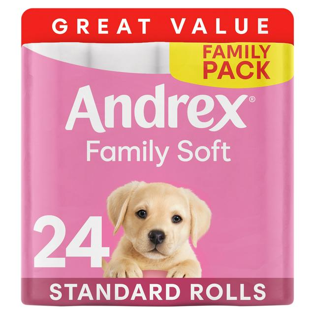 Andrex Family Soft Toilet Tissue Rolls x24 - gallery image 1