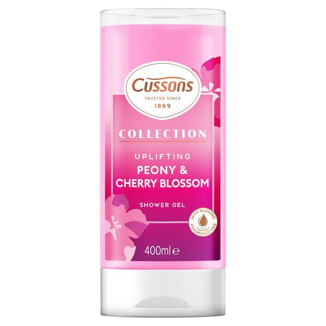Cussons Collection 400ml Uplifting Peony & Cherry Blossom Shower Gel - gallery image 1