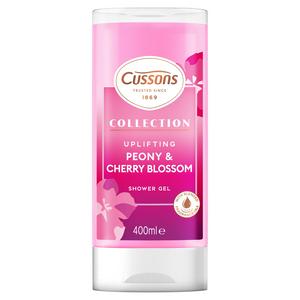 CUSSONS COLLECTION SHOWER GEL PEONY & CHERRY BLOSSOM 400ML 
