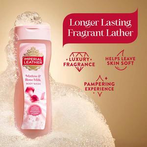 Imperial Leather 480ml Mallow & Rose Milk Body Wash - gallery image 2