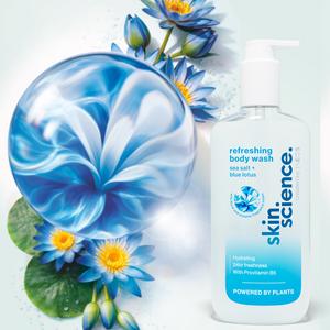 Ineos Skin Science 500ml Sea Salt + Blue Lotus Body Wash - gallery image 2