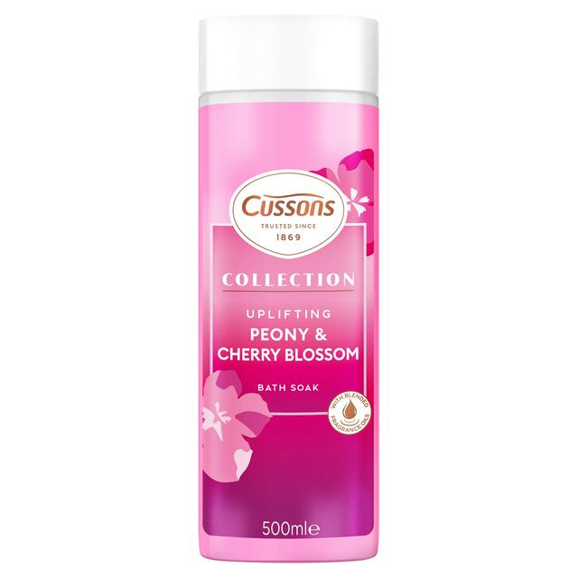 Cussons COLLECTION BATH SOAK UPLIFTING PEONY & CHERRY BLOSSOM 500ML