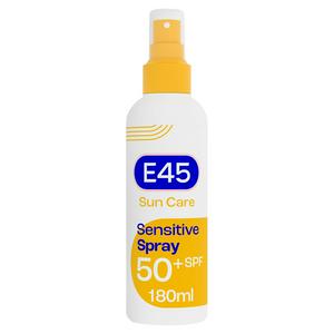 E45 180ml Sun Care 50+ SPF Sensitive Spray