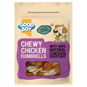 Good Boy 90g Chewy Chicken Dumbbells Dog Treats