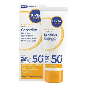 NIVEA SUN UV Face SPF 50 Sensitive Sun Cream