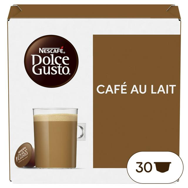 NESCAFE DOLCE GUSTO Cafe Au Lait Coffee Pods x30 300g
