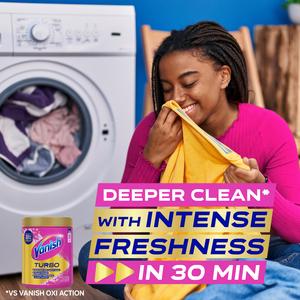 Vanish Turbo Fast Acting Stain Remover Washing Powder 850g - gallery image 4