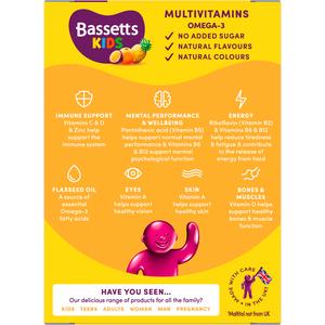 Bassetts 30 x Omega 3 Tropical Flavour 7 to 11 Years Kids Multivitamin Gummies - gallery image 4