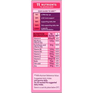 Bassetts 30 x Raspberry Flavour 7 to 11 Years Kids Multivitamin Gummies - gallery image 2