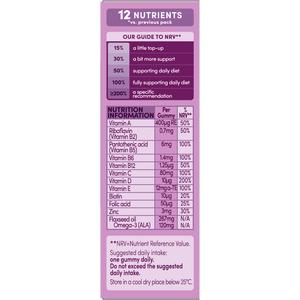 Bassetts 30 x Omega 3 Blackcurrant Flavour 3 to 6 Years Kids Multivitamin Gummies - gallery image 2