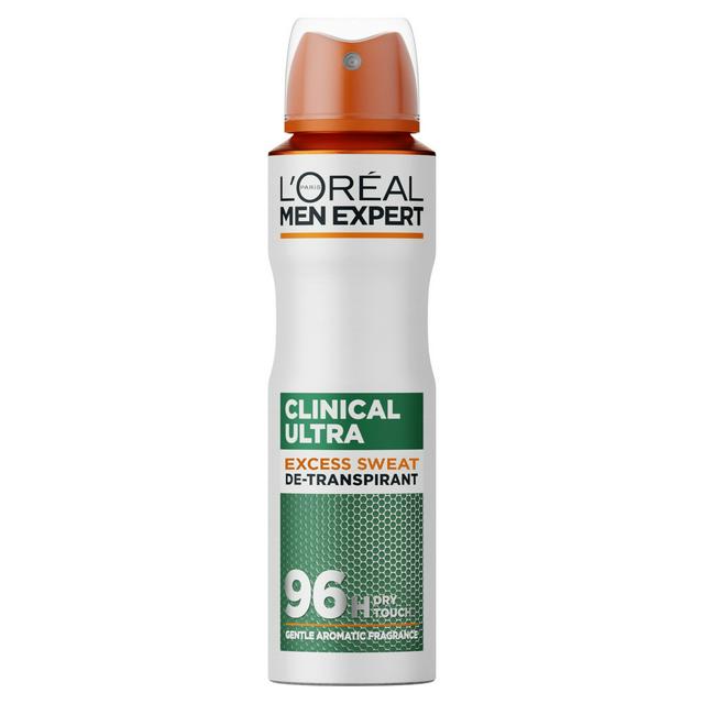 L'Oréal Paris Men Expert 250ml Clinical Ultra for Sweat Control & Freshness Antiperspirant Spray - gallery image 1