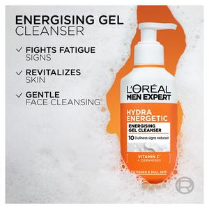 L'Oréal Paris Men Expert 260ml Hydra Energetic Energising Revititalize Gel Cleanser - gallery image 4