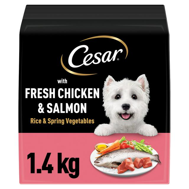 Cesar 1.4kg Fresh Chicken, Salmon & Vegetables Adult Dry Dog Food - gallery image 1