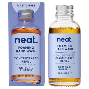 Neat. 300ml Cotton & Bluebell Concentrated Refill Foaming Hand Wash - gallery image 2