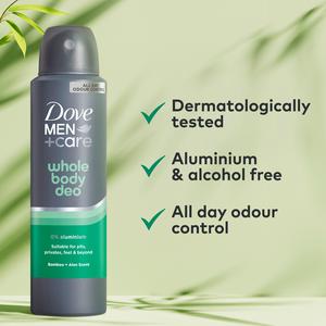 Dove Men+Care 150ml Bamboo & Aloe Whole Body Deodorant Spray - gallery image 3