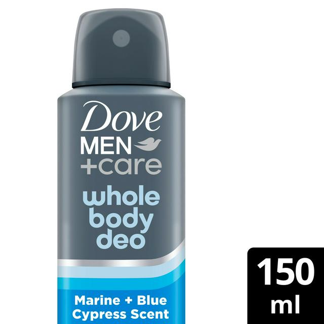 Dove Men+Care 150ml Marine & Blue Cypress Whole Body Deodorant Spray - gallery image 1