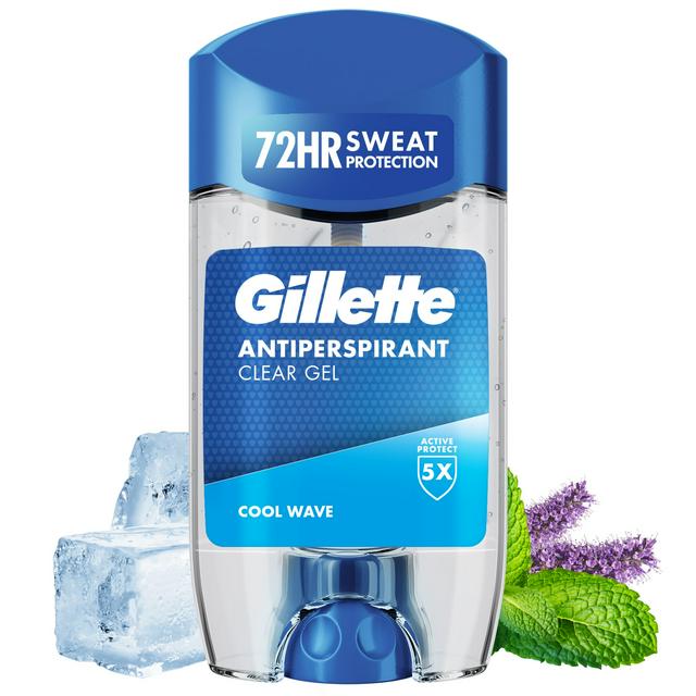 Gillette Clear Gel 70ml Cool Wave Antiperspirant Deodorant for Men - gallery image 1