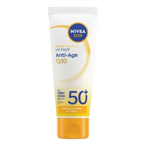 Nivea Sun 40ml Breathable UV SPF50+ Face Anti Age Q10 cream