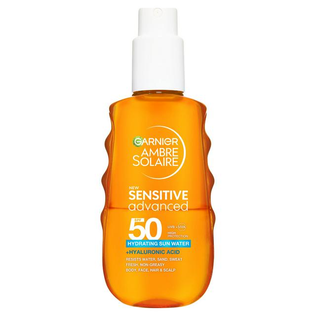Garnier Ambre Solaire 150ml SPF 50 Sensitive Sun UV Water