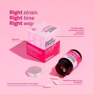 Smart Strains 30 Day Supplement for Women’s Vaginal & Intimate Health Probiotic Capsules - gallery image 3