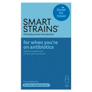 Smart Strains 20 x Probiotic When You are on Antibiotics & for Travel Capsules