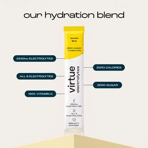 Virtue 12 x 5g Lemon Lime Electrolytes Hydration Sachets - gallery image 4