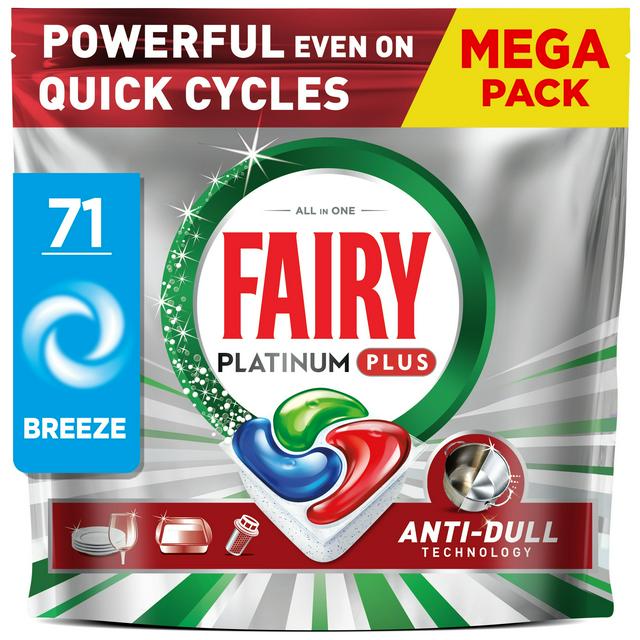Fairy 71 Breeze Platinum Plus Dishwasher Tablets