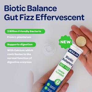 Bioglan Biotic Balance 20 x Lemon Flavour Gut Fizz Effervescent Tablets - gallery image 2