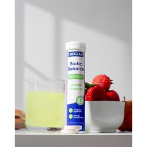 Bioglan Biotic Balance 20 x Lemon Flavour Gut Fizz Effervescent Tablets - gallery image 4