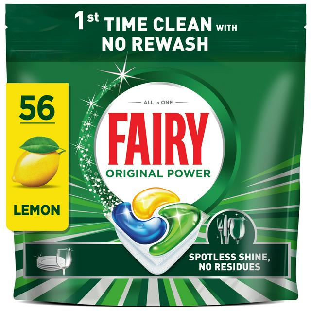 Fairy 56 All in One Dishwasher Tablets - gallery image 1