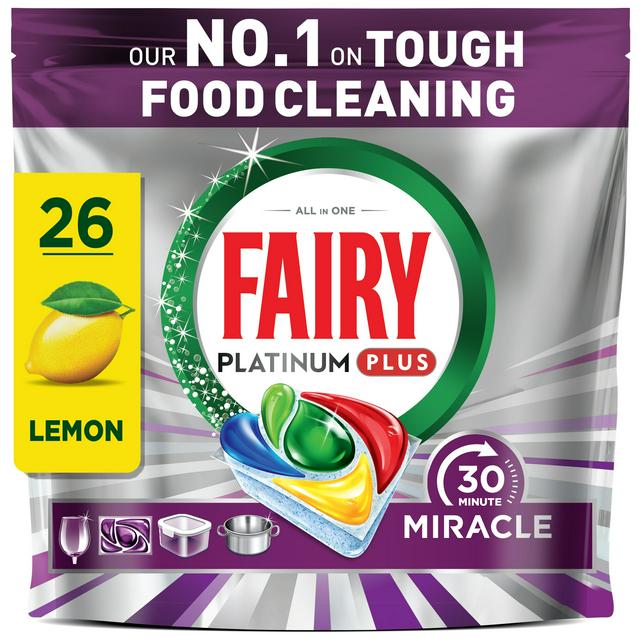 Fairy 26 Platinum Plus Miracle Dishwasher Tablets - gallery image 1