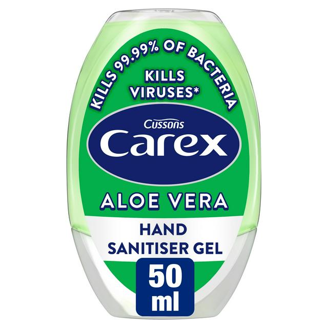 Carex 50ml Aloe Vera Antibacterial Hand Sanitiser Gel Quick Dry - gallery image 1