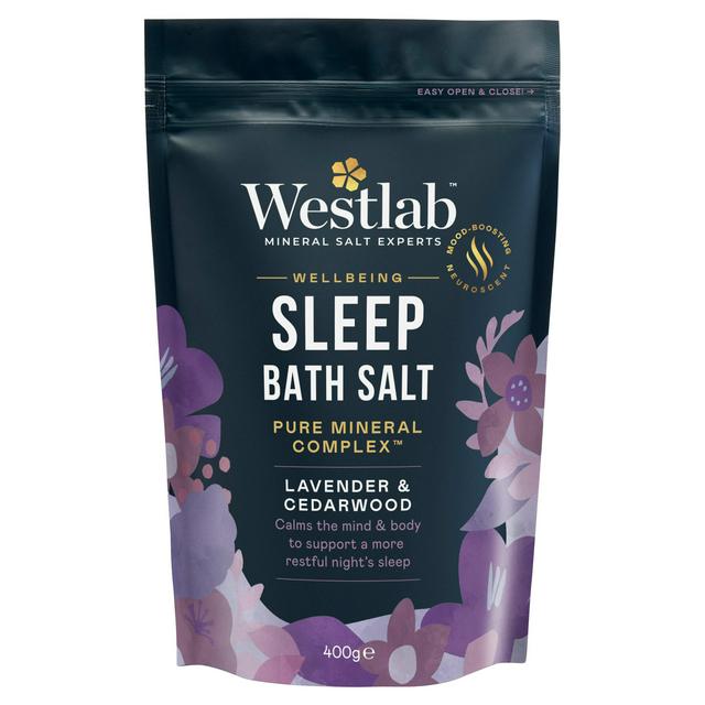 Westlab 400g Lavender & Cedarwood Sleep Wellbeing Bath Salt