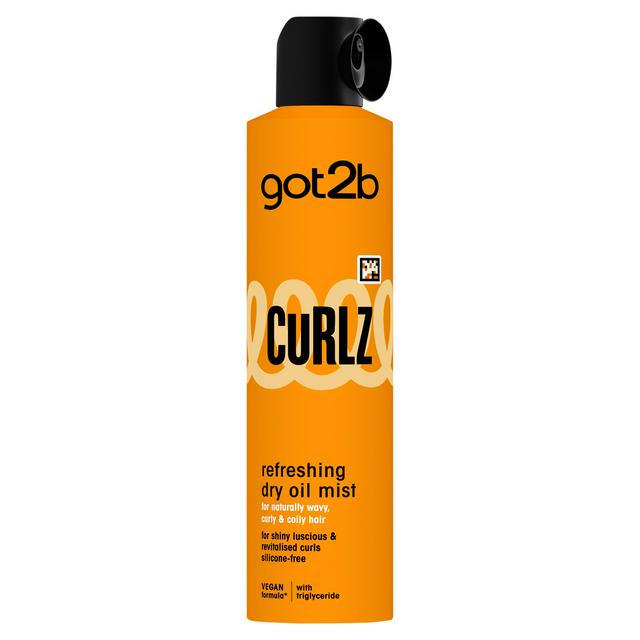 Schwarzkopf Got2b 200ml Curlz Refreshing Dry Oil Mist - gallery image 1