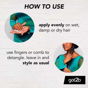 Schwarzkopf Got2b 200ml Curlz Moisturising Detangler - gallery image 4