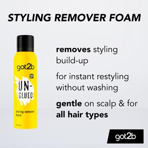 Schwarzkopf Got2b 150ml Unglued Styling Remover Foam - gallery image 3