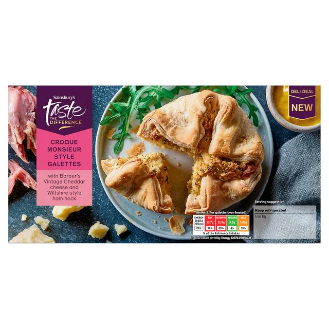 Sainsbury's 260g Croque Monsieur Style Galettes, Taste the Difference - gallery image 1