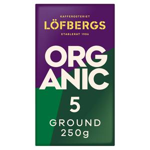 Lofbergs Organic 100% Arabica Ground Coffee 250g