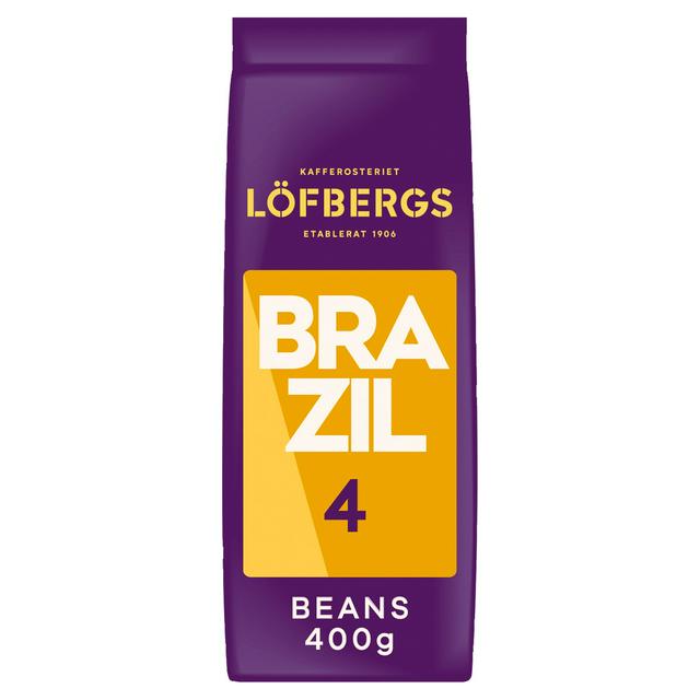 Lofbergs Brazil Coffee Lovers Medium Roast Whole Bean 400G