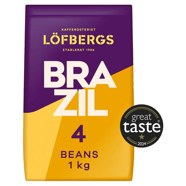 Lofbergs Brazil Single Origin Coffee Beans 1kg - gallery image 1