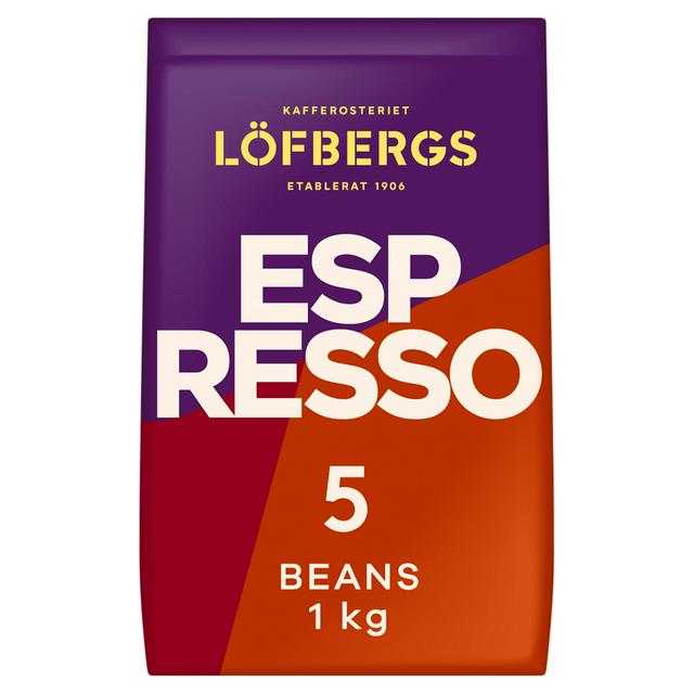 Lofbergs Espresso Coffee Beans 1kg - gallery image 1